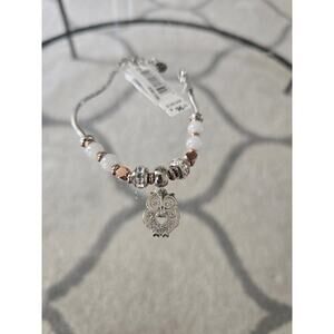 Brosway Silver Beaded Owl Bracelet New